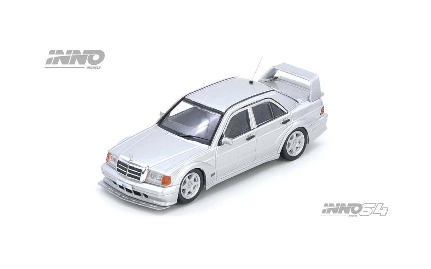 INNO64 1:64 MERCEDES-BENZ 190E 2.5-16 Evolution II Silver (IN64-190E-SIL)