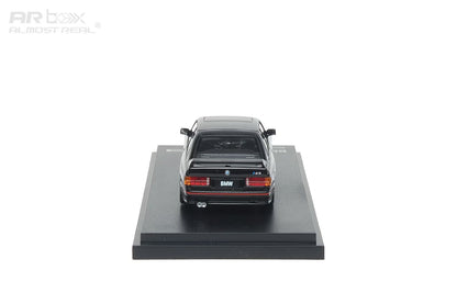 AR Box 1:64 BMW M3 MK1 E30 3 Series Sedan Black with Red Line Included Individual Numbered Collector Card BMW Official Licensed (630101001)