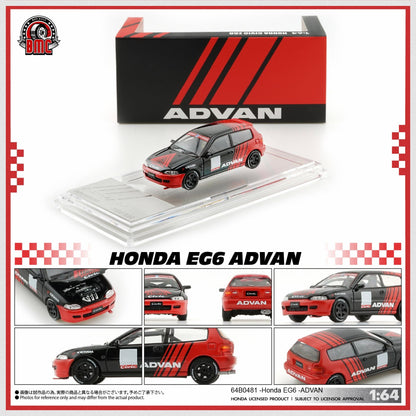 BMC BM Creations 1:64 Honda CIVIC EG6 ADVAN (RHD)