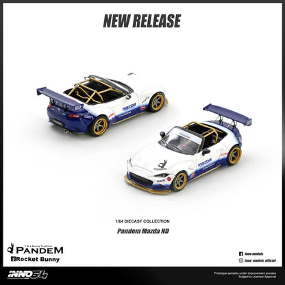 INNO64 1:64 MAZDA MX-5 ND Miata PANDAEM ROCKET BUNNY V1.0 (IN64-MX5P-ND-01)