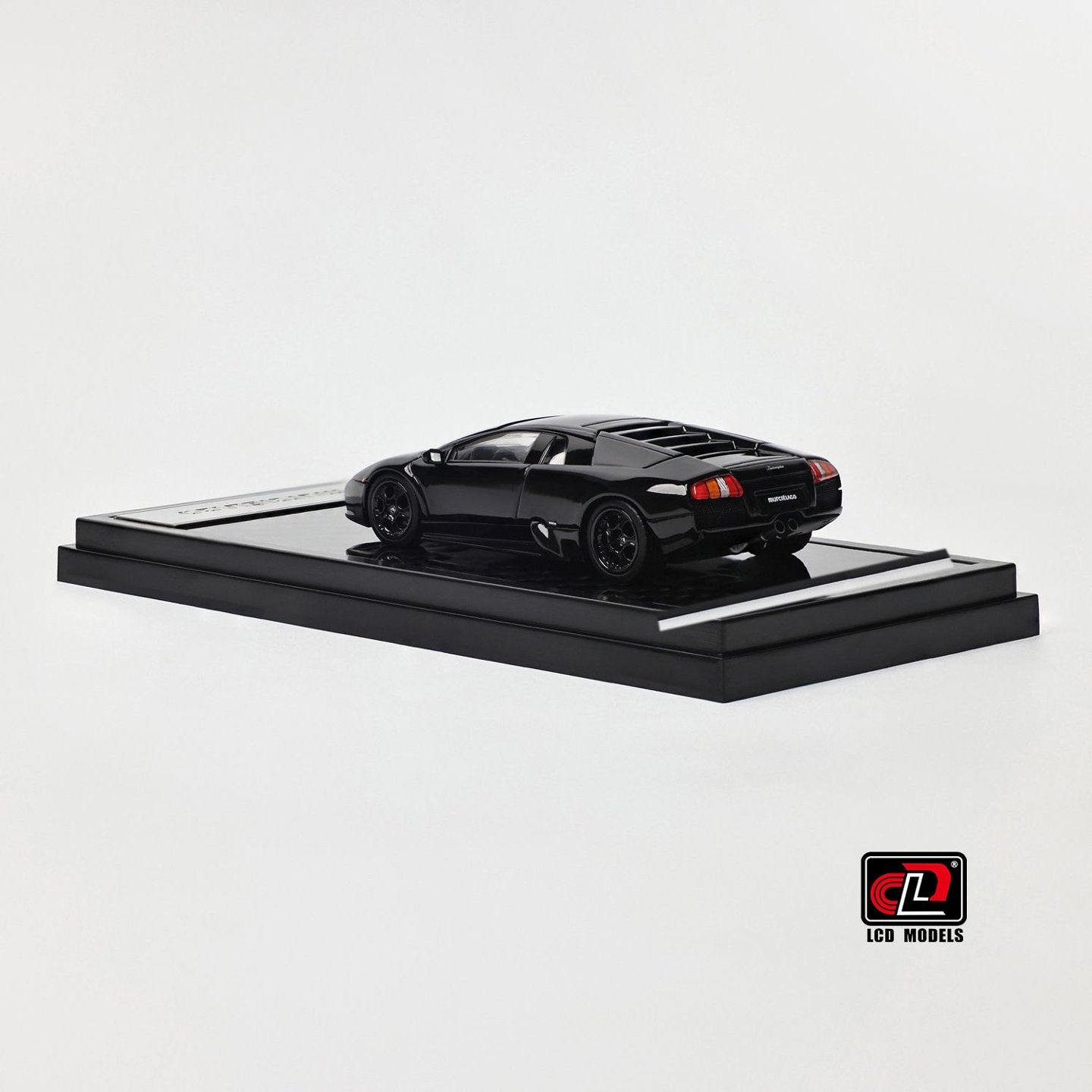 LCD 1:64 Lamborghini Murcielago Black Openable Engine Hood with Detailed Engine Lamborghini Official Licensed
