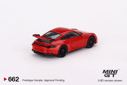Mini GT 1:64 Porsche 911 (992) GT3 Guards Red LHD (MGT00662-CH)