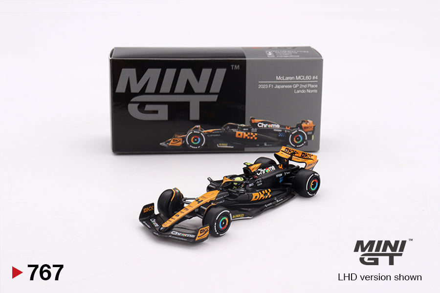 Mini GT 1:64 McLaren MCL60 #4 Lando Norris 2023 F1 2023 Japanese GP 2nd Place (MGT00767-CH)