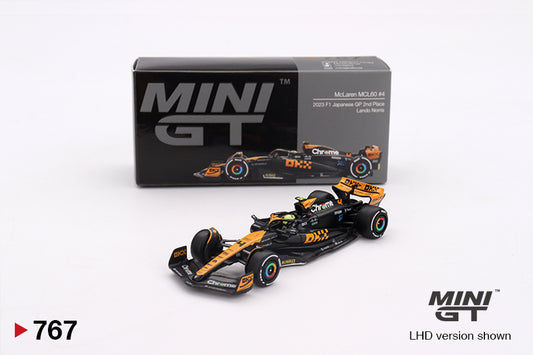 Mini GT 1:64 McLaren MCL60 #4 Lando Norris 2023 F1 2023 Japanese GP 2nd Place (MGT00767-CH)