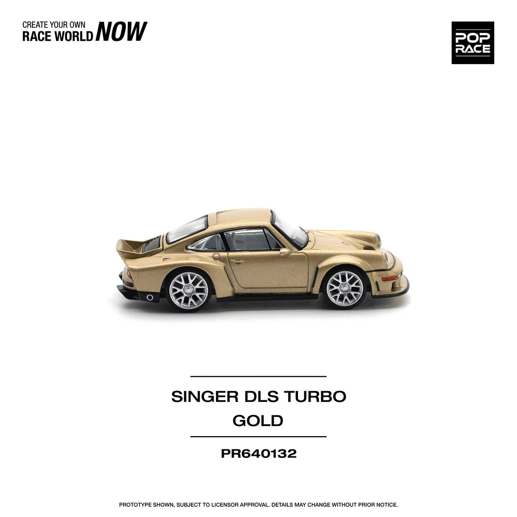 Pop Race 1:64 Porsche Singer DLS Turbo 964 Road Gold (PR640132)