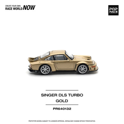 Pop Race 1:64 Porsche Singer DLS Turbo 964 Road Gold (PR640132)