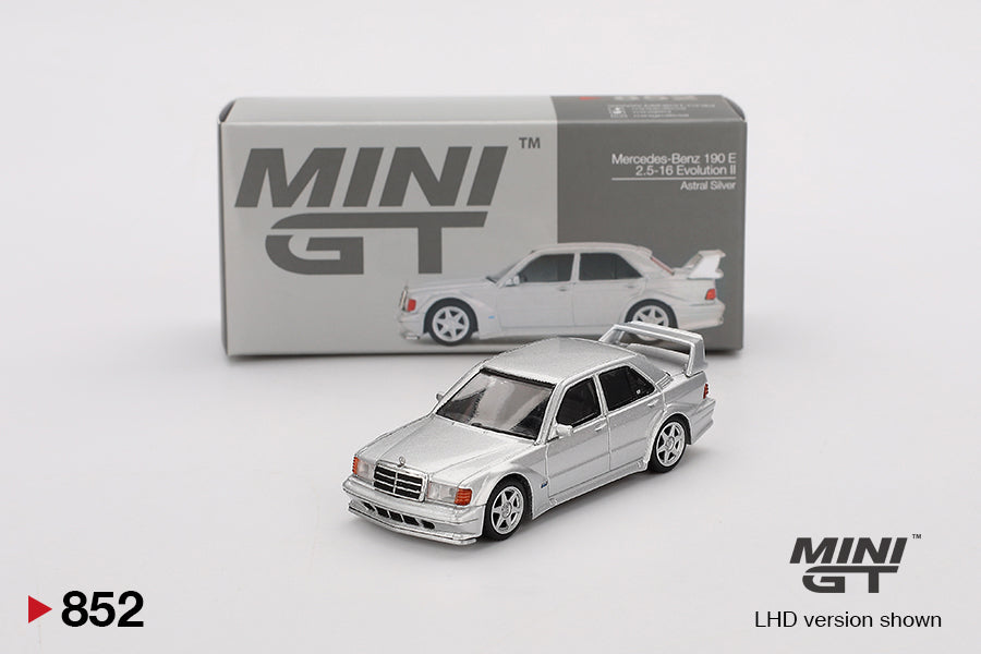 Mini GT 1:64 Mercedes-Benz 190E 2.5-16 Evolution II Astral Silver (MGT00852-CH)