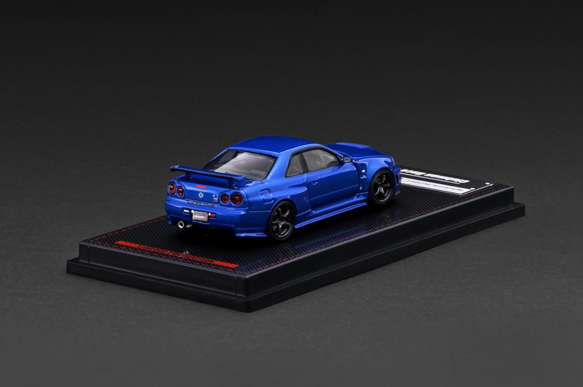 Ignition Model 1:64 Nissan Skyline GT-R (BNR34) NISMO customized Metallic Blue (IG4147) - Limited to 2 per customer / address