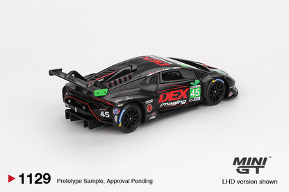 Mini GT 1:64 Lamborghini Huracán GT3 EVO2 #45 No. 45 DEX Imaging  2024 IMSA Daytona 24 Hrs (MGT01129-CH)
