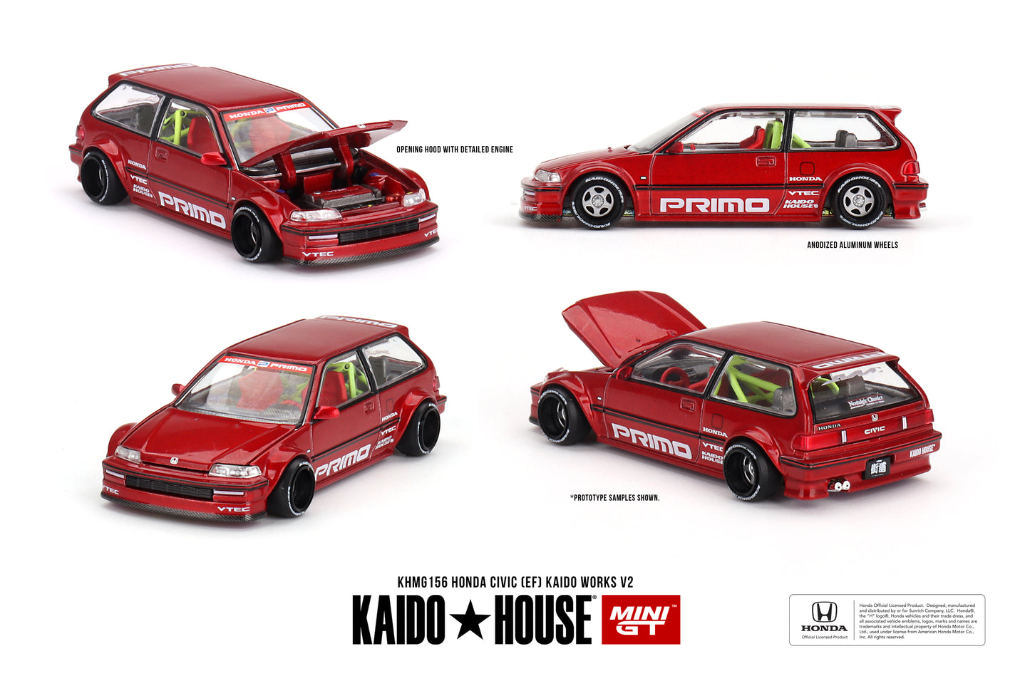 Mini GT 1:64 Honda Civic (EF) Kaido Works V2 KaidoHouse (KHMG156)