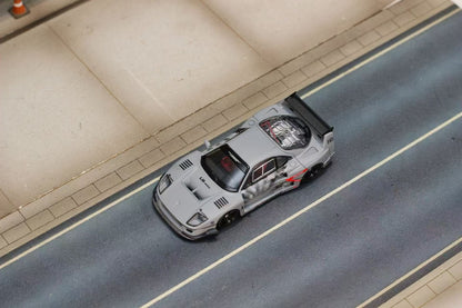 Street Weapon X Ghost Player 1:64 Ferrari F40 LB-Works LBWK Custom Cement Grey