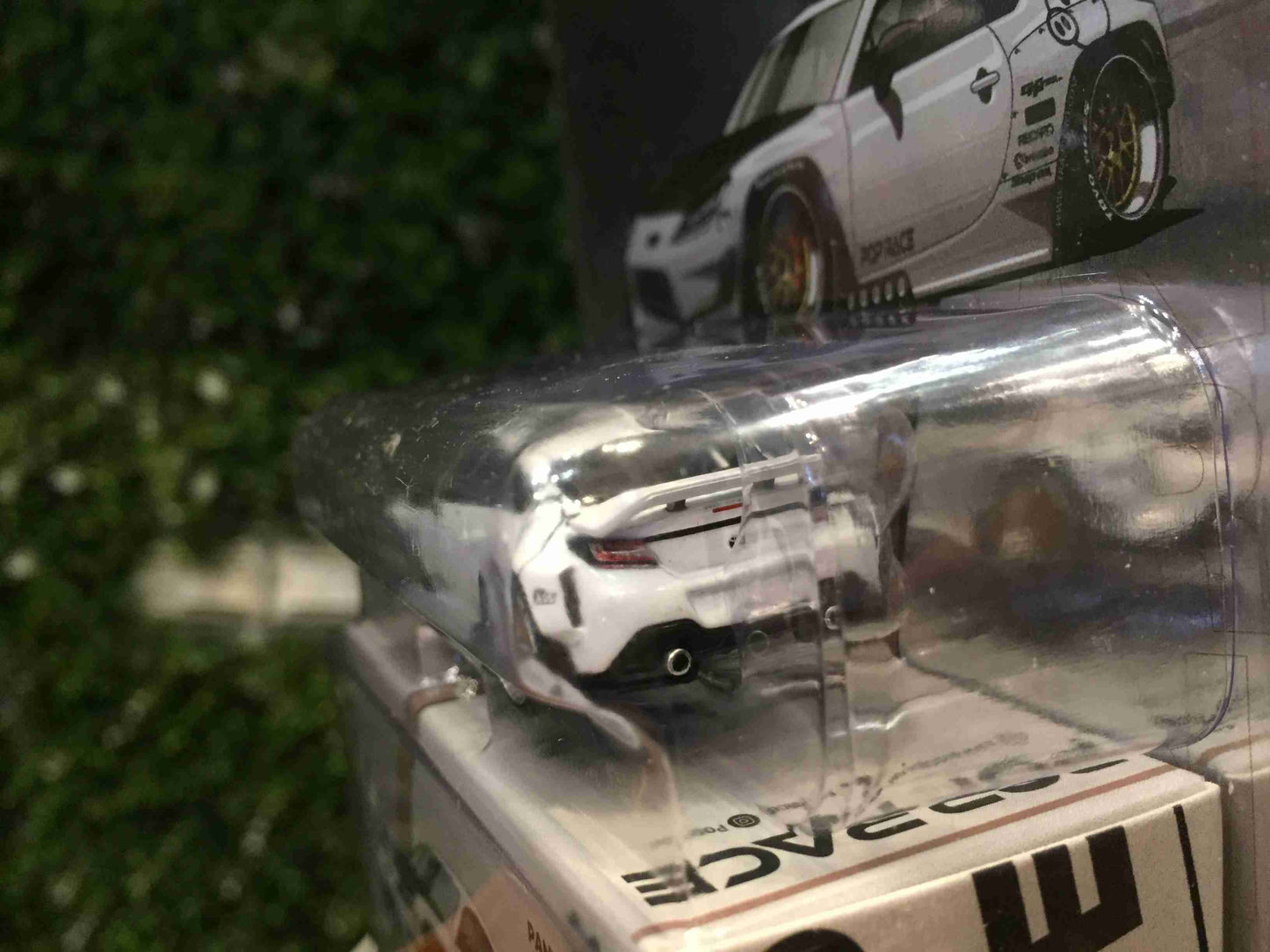 Pop Race X Enigma 1:64 Toyota Pandem GR86 ZN8 2002 Rocket Bunny Custom Openable Front Hood Detailed Engine in Blister Packaging (PRE014)