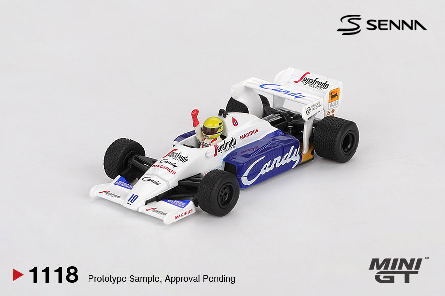 Mini GT 1:64 Toleman TG184 #19 Ayrton Senna 1984 Monaco Grand Prix 2nd Place (MGT01118-CH)