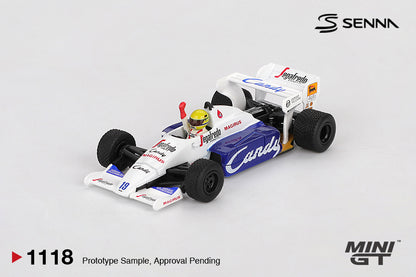 Mini GT 1:64 Toleman TG184 #19 Ayrton Senna 1984 Monaco Grand Prix 2nd Place (MGT01118-CH)