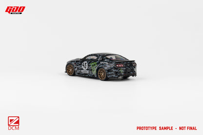 GDO X DCM 1:64 Ford Mustang GT MK5 2014 Monster Energy Ken Block Hoonigan #43 Edition