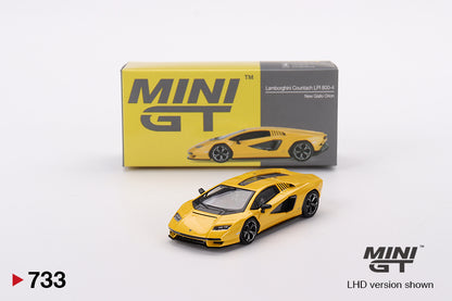 Mini GT 1:64 Lamborghini Countach LPI 800-4 New Giallo Orion (MGT00733-L)