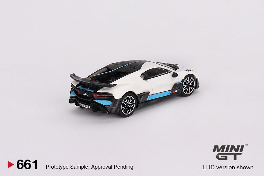 Mini GT 1:64 Bugatti Divo White LHD (MGT00661-CH)