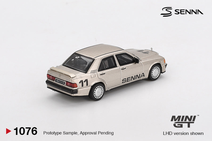 Mini GT 1:64 Mercedes-Benz 190 E 2.3-16 #11 Ayrton Senna 1984 Nürburgring Race of Champions with Figure (MGT01076-CH)