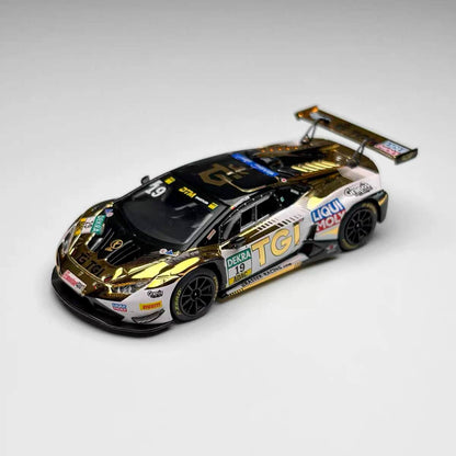 Trends Hobby 1:64 Lamborghini Huracan GT3 EVO2 GRT 2025 DTM #19 Openable Rear Hood Detailed Engine Lamborghini Official Licensed (241083E)