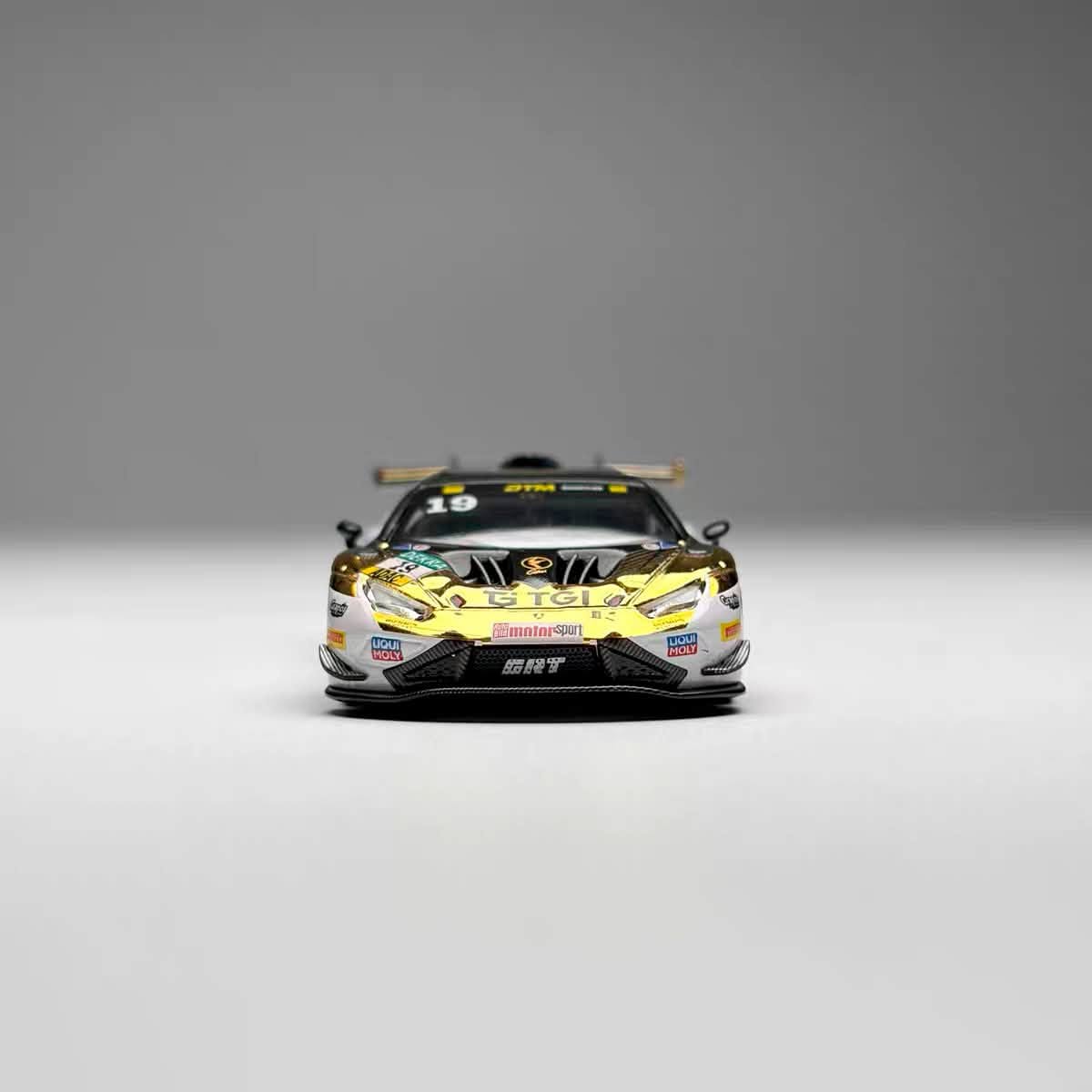 Trends Hobby 1:64 Lamborghini Huracan GT3 EVO2 GRT 2025 DTM #19 Openable Rear Hood Detailed Engine Lamborghini Official Licensed (241083E)