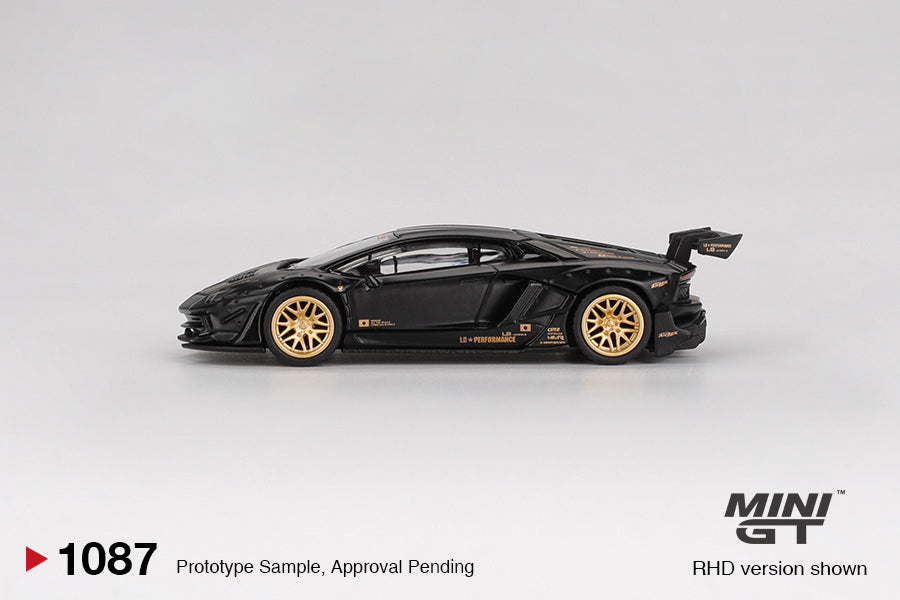 Mini GT 1:64 LB★WORKS Lamborghini Aventador Limited Edition Matte Black (MGT01087-CH)