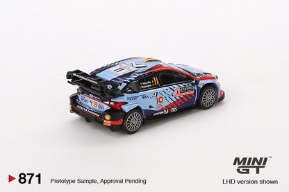 Mini GT 1:64 Hyundai i20 N Rally1 Hybrid #11 2024 Rallye Monte-Carlo Winner (MGT00871-CH)