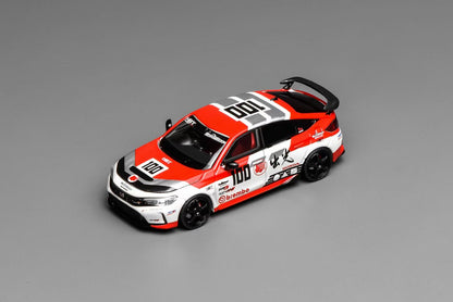 Motorhelix 1:64 Honda Civic Type-R FL5 Idemitsu Motion 100 Openable Front Hood Detailed Engine - Honda Official Licensed