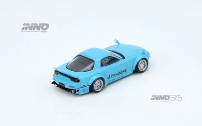 INNO64 1:64 MAZDA PANDEM ROCKET BUNNY RX7 (FD3S) Tiffany Blue (IN64-RX7FDP-TIFBLU)