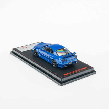 Ignition Model 1:64 Nissan Skyline GT-R (BNR34) NISMO customized Metallic Blue (IG4147) - Limited to 2 per customer / address