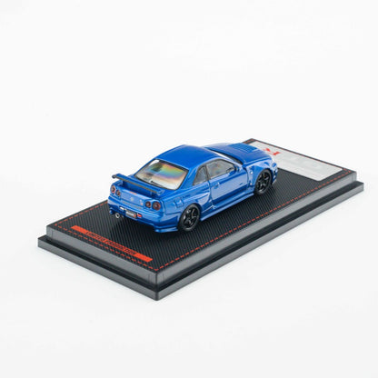 Ignition Model 1:64 Nissan Skyline GT-R (BNR34) NISMO customized Metallic Blue (IG4147) - Limited to 2 per customer / address