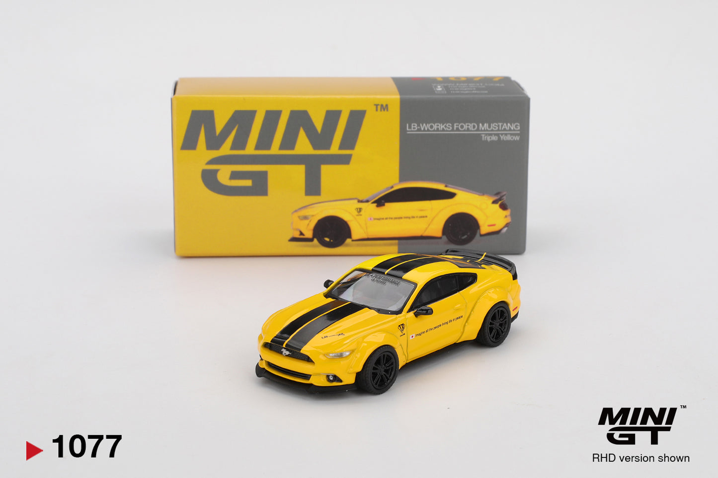 Mini GT 1:64 LB-WORKS FORD MUSTANG Triple Yellow (MGT01077-CH)