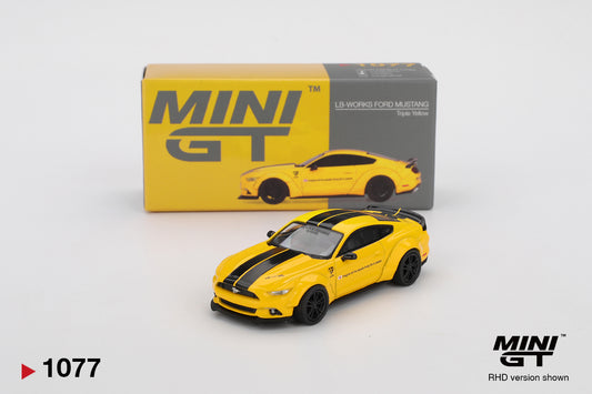 Mini GT 1:64 LB-WORKS FORD MUSTANG Triple Yellow (MGT01077-CH)