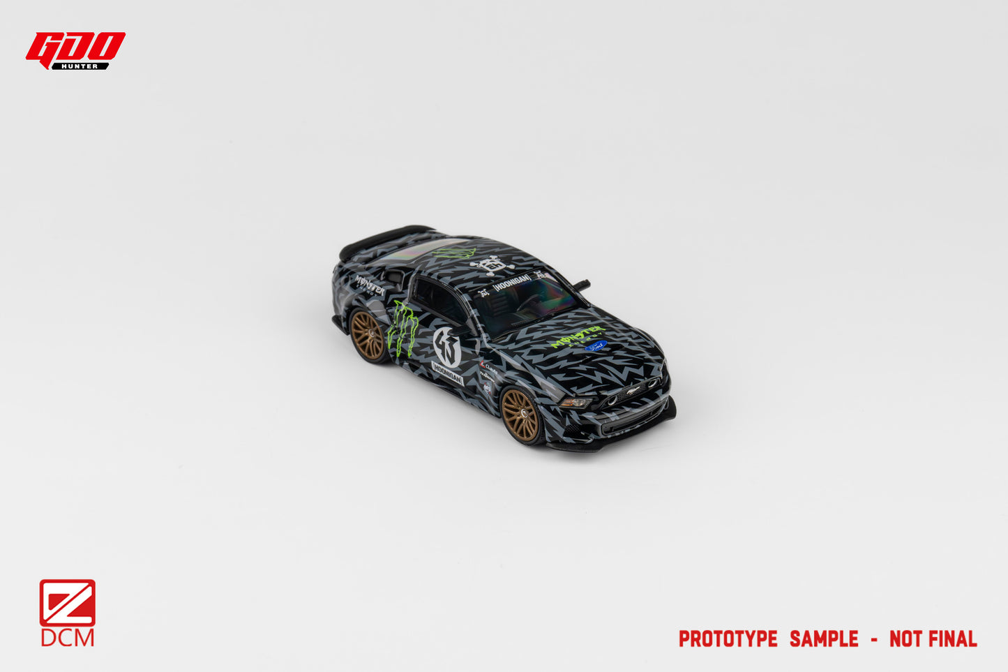 GDO X DCM 1:64 Ford Mustang GT MK5 2014 Monster Energy Ken Block Hoonigan #43 Edition