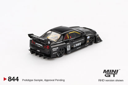 Mini GT 1:64 Nissan LB-ER34 Super Silhouette SKYLINE Black (MGT00844-R)