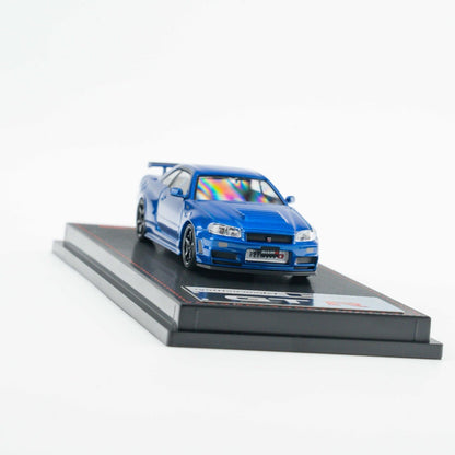 Ignition Model 1:64 Nissan Skyline GT-R (BNR34) NISMO customized Metallic Blue (IG4147) - Limited to 2 per customer / address