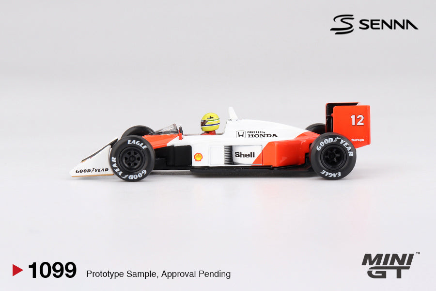 Mini GT 1:64 McLaren MP4/4 #12 Ayrton Senna 1988 Japanese Grand Prix Winner (With Marlboro Decal Stickers) (MGT01099-CH)