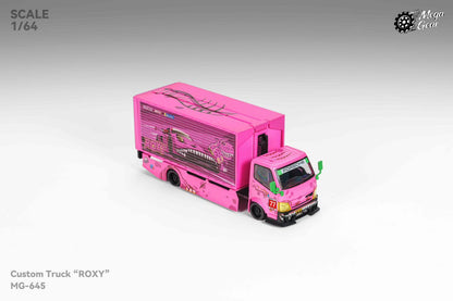 Mega Gear 1:64 Hino 300 Series MK2 Custom Extendable Tow Truck Container Livery Tyrannosaurus Roxy Pink (Limited to 2 per customer/ address)