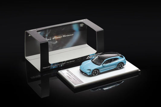 Aether Forge 1:64 Taycan Turbo S Cross Turismo Ice Blue