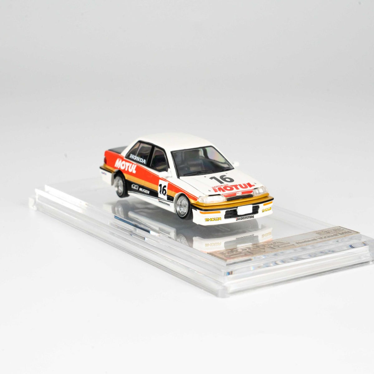 BMC BM Creations 1:64 Honda CIVIC EF2 1991 White MOTUL (RHD)