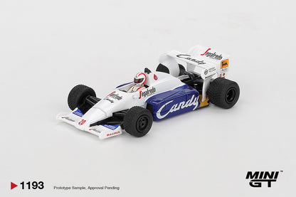 Mini GT 1:64 Toleman TG184 #20 Johnny Cecotto 1984 Monaco Grand Prix (MGT01193-CH)