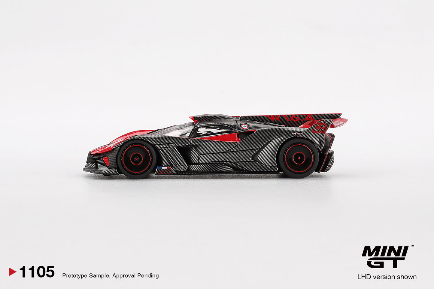 Mini GT 1:64 Bugatti Bolide Red (MGT01105-CH)