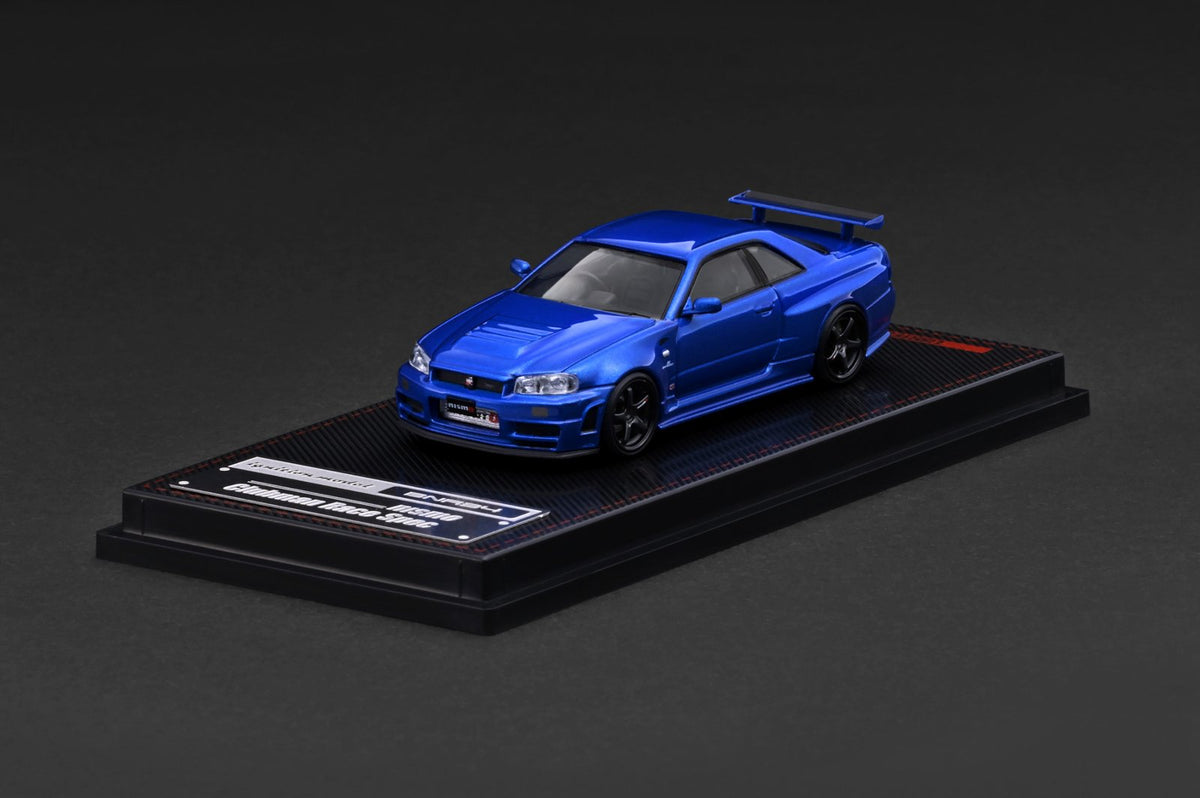 Ignition Model 1:64 Nissan Skyline GT-R (BNR34) NISMO customized Metallic Blue (IG4147) - Limited to 2 per customer / address