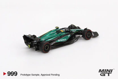 Mini GT 1:64 Aston Martin AMR24 #14 Fernando Alonso 2024 F1 2024 Bahrain GP (MGT00999-CH)
