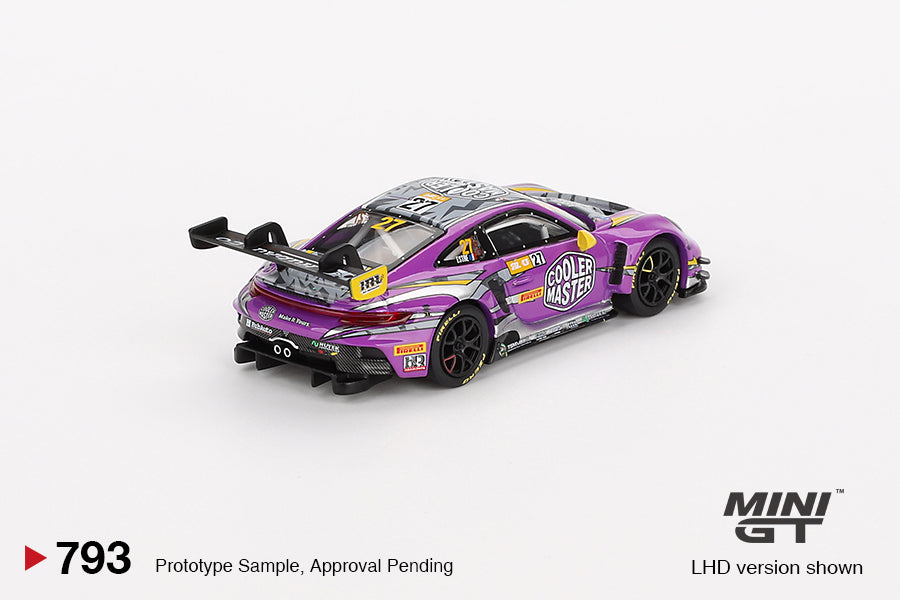 Mini GT 1:64 Porsche 911 GT3 R #27 HubAuto Racing 2023 FIA GT World Cup 70th Macau Grand Prix (MGT00793-CH)