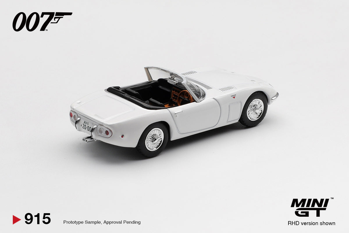 Mini GT 1:64 Toyota 2000GT Roadster “You Only Live Twice” in Blaster Packaging Japanese Version (MGT00915-007J)