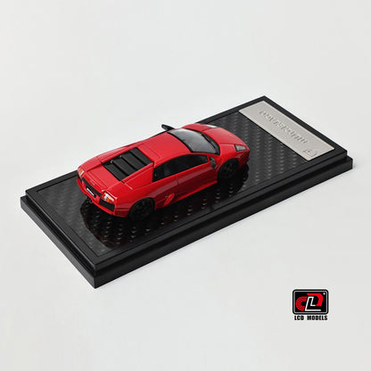 LCD 1:64 Lamborghini Murcielago Red Openable Engine Hood with Detailed Engine Lamborghini Official Licensed