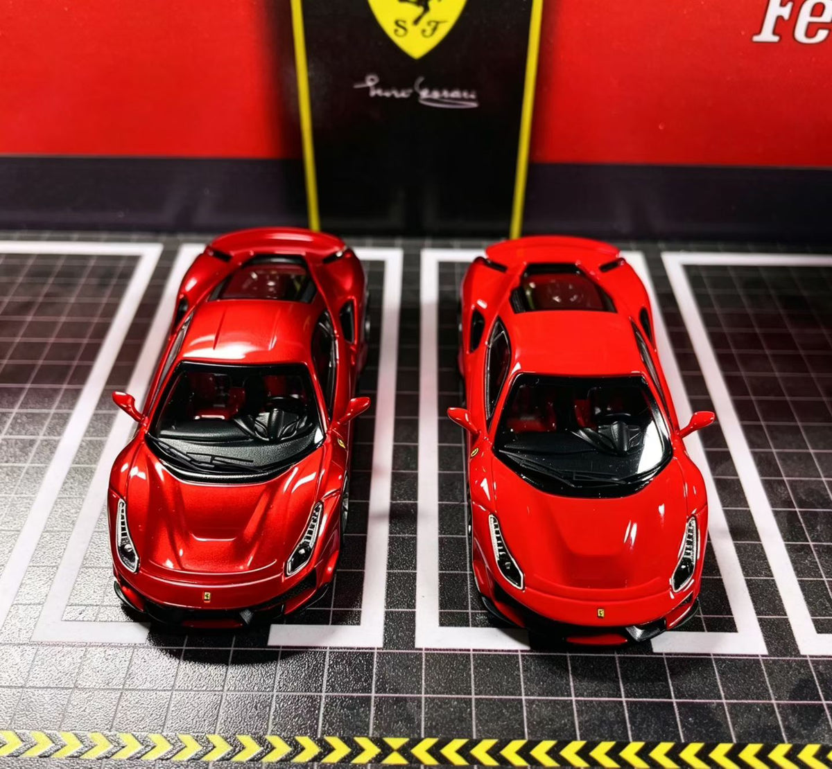 HG 1:64 488 Pista Coupe Metallic Red