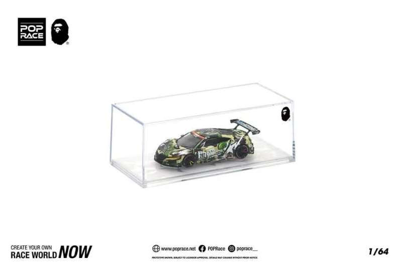 Pop Race 1:64 Honda NSX GT3 EVO 22 BAPE A Bathing Ape Green Beijing Special Edition