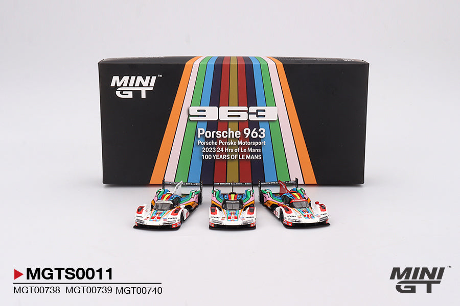 Mini GT 1:64 Porsche 963 Porsche Penske Motorsport 2023 24 Hrs of Le Mans Limited Edition 3000 Sets (MGTS0011)