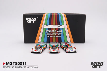 Mini GT 1:64 Porsche 963 Porsche Penske Motorsport 2023 24 Hrs of Le Mans Limited Edition 3000 Sets (MGTS0011)